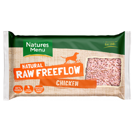 Natures Menu | Raw Frozen | Chicken Freeflow Mince | Dog | Adult | 2KG