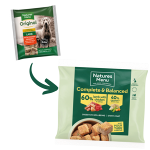 Natures Menu | Lamb with Chicken | Raw Nuggets | Frozen | Dog | Adult | 1Kg